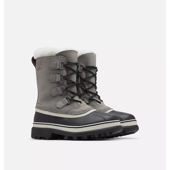 Sorel Womens Caribou Waterproof Nubuck Suede Boots Winter 8 - Picture 1 of 9
